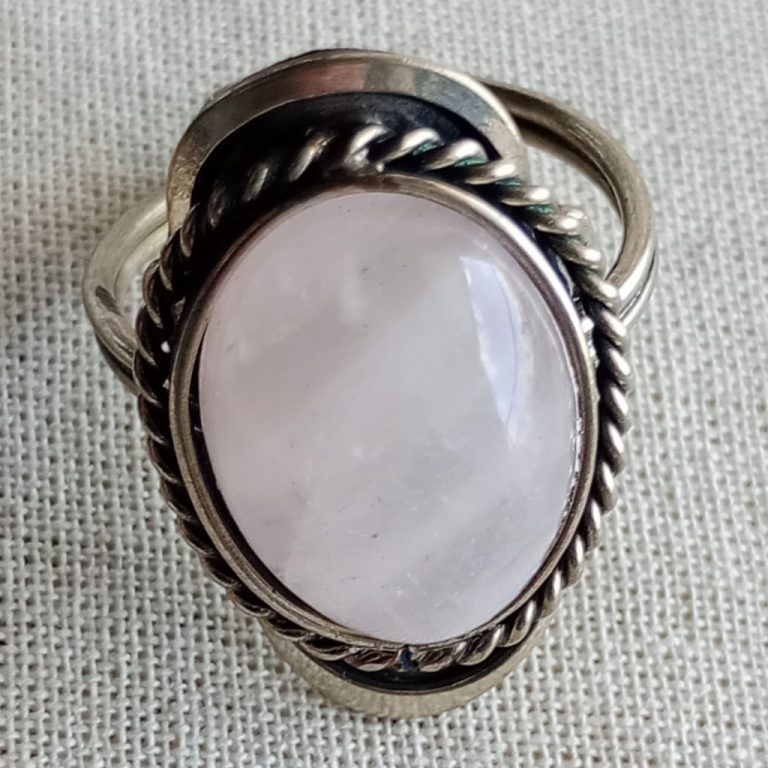Anillo oval de alpaca regulable