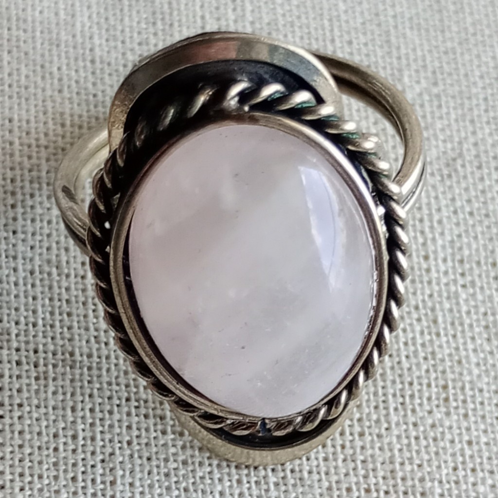 CR-Anillo alpaca Anillo oval de alpaca regulable