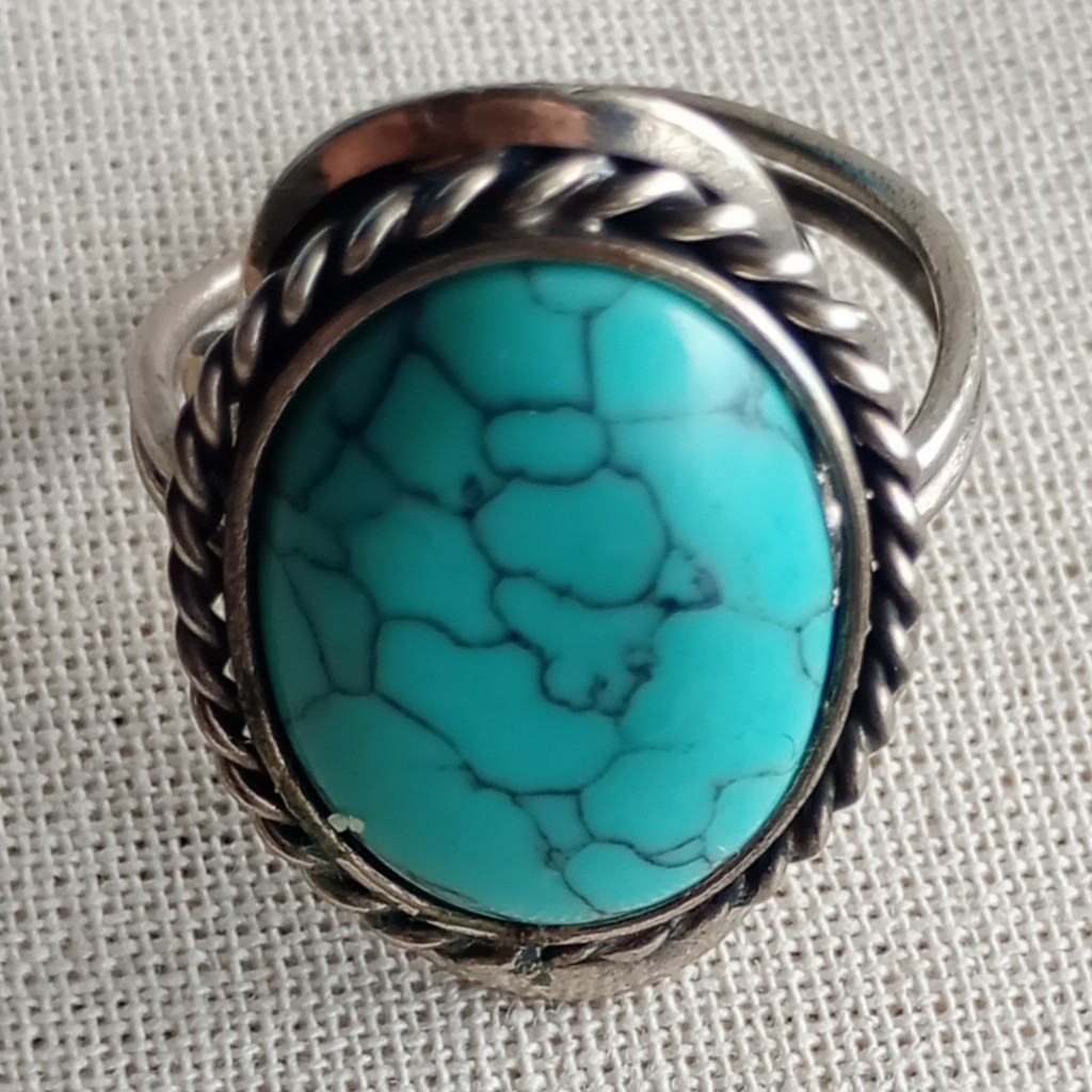 HT-3 Anillo oval de alpaca regulable
