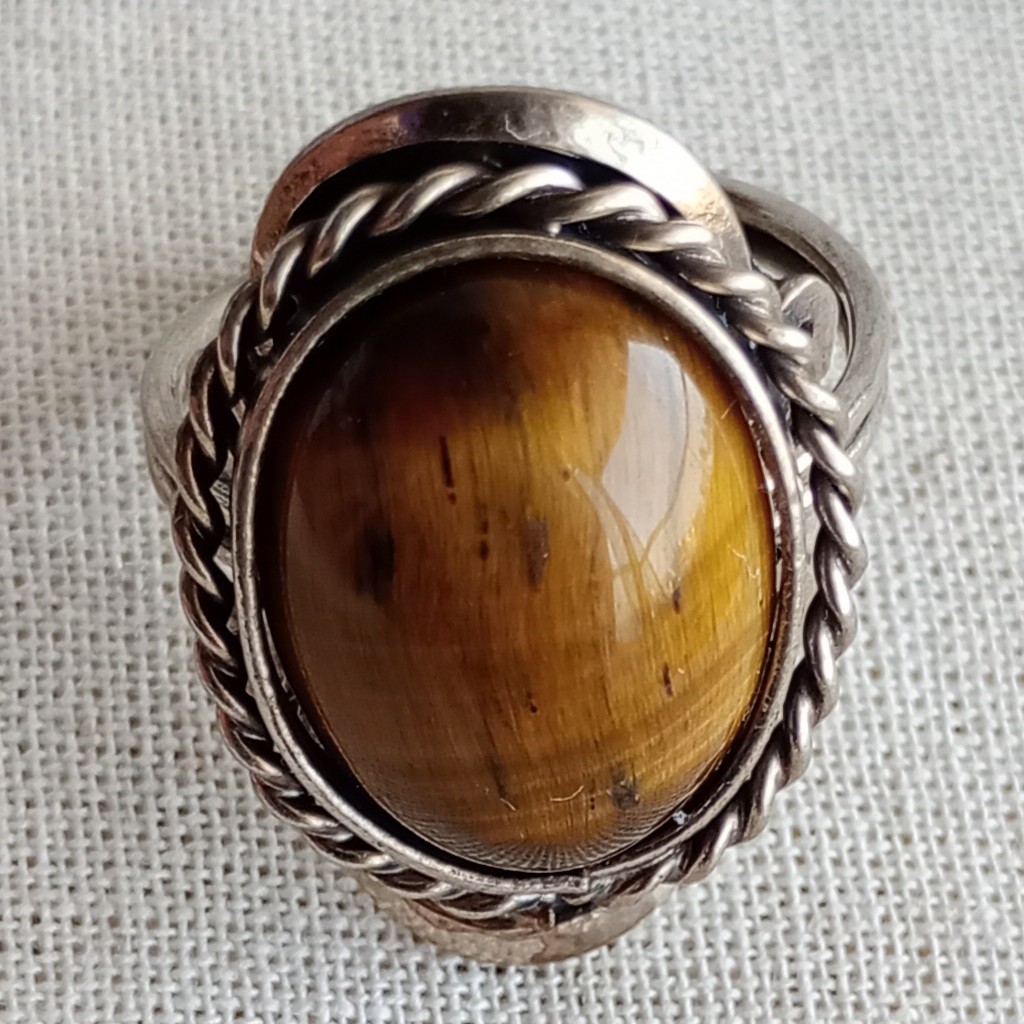 OT-3 Anillo oval de alpaca regulable