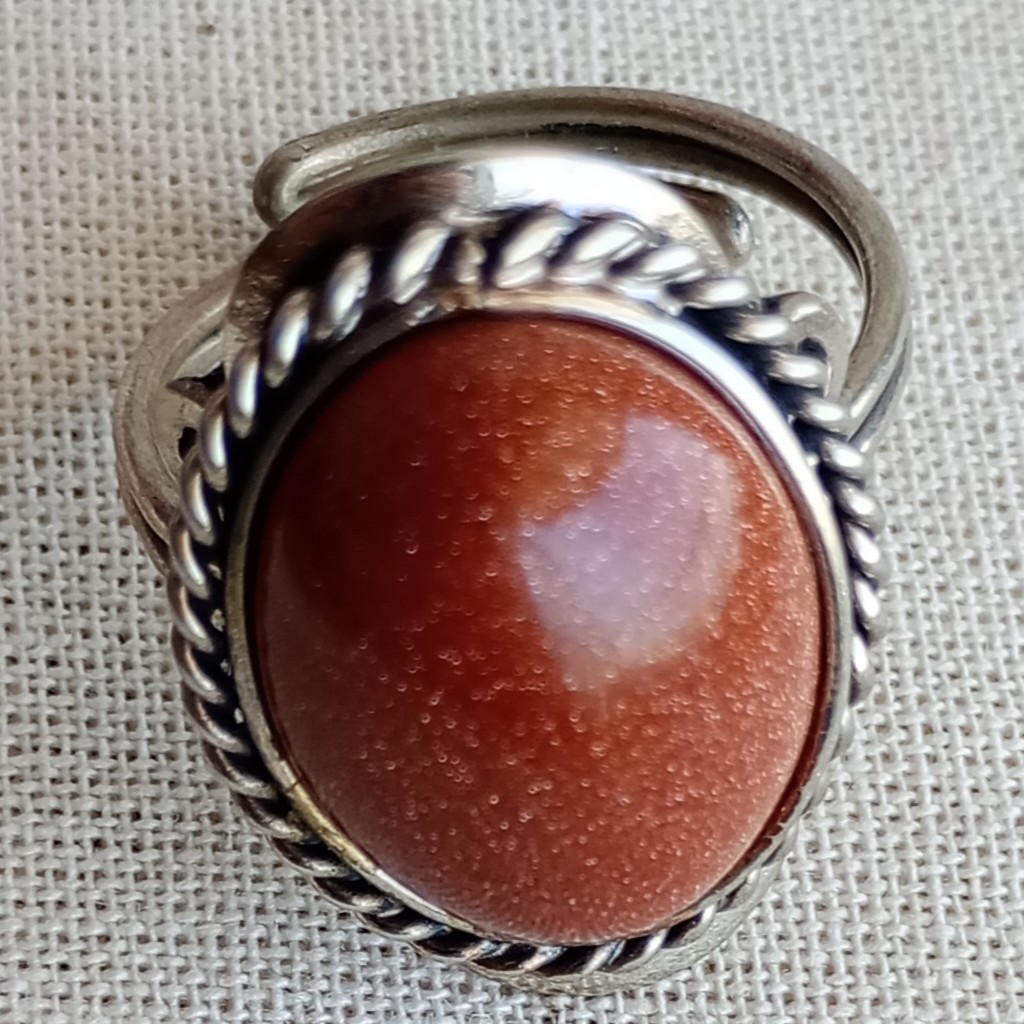 PdS-2 Anillo oval de alpaca regulable