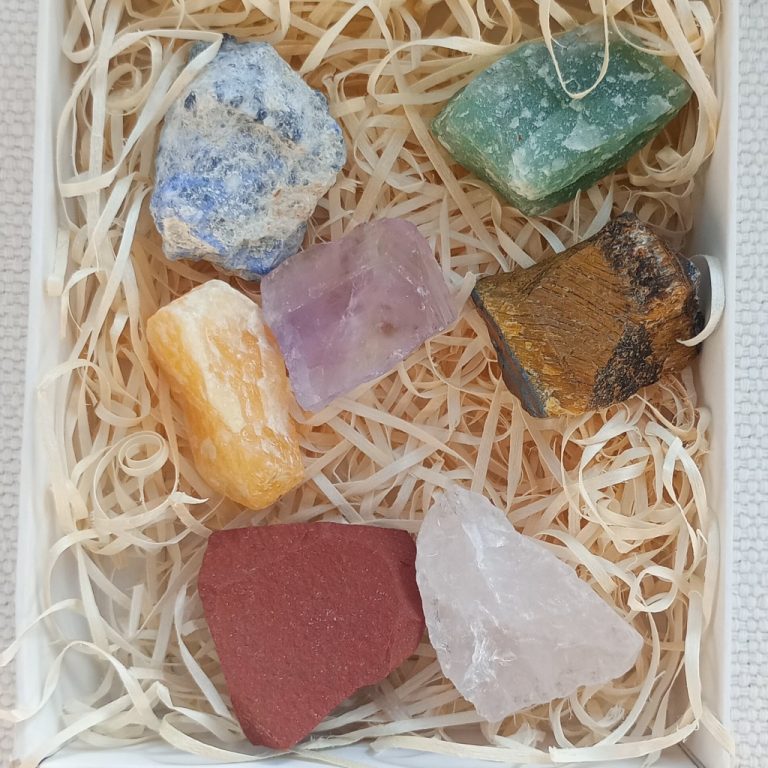 7 chakras en bruto grandes
