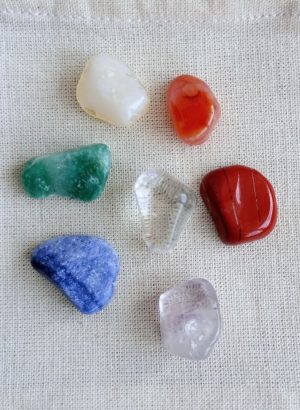 7 chakras en bruto grandes