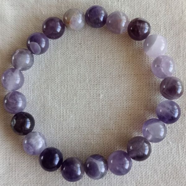 Pulsera elástica de amatista