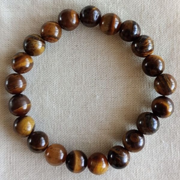 Pulsera elástica de ojo de tigre